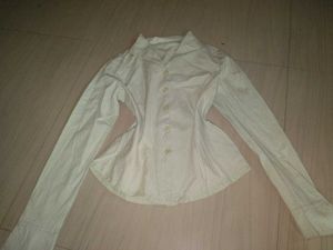 Light Green Striped Button-Down Shirt