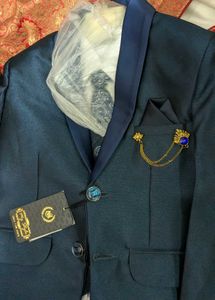 6 year boy Festive Suit with Brooch