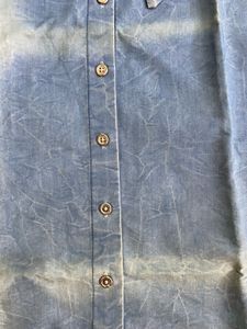 Denim Cold Shoulder Top