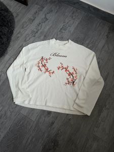 Waffle White "Bloom" Graphic Long Sleeve Top