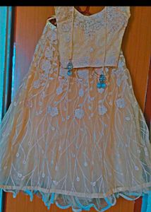 Elegant Yellow Embroidered Lehenga Choli