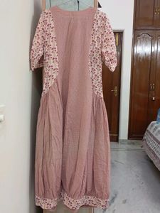 Bohemian Floral Print Kurta Dress
