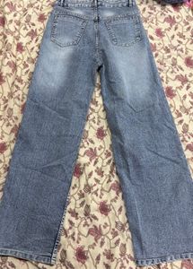 Light Wash Wide Leg Jeans