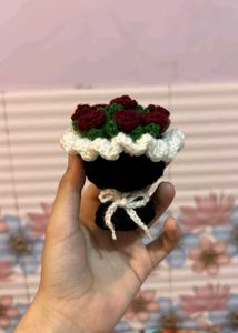 Handmade Crochet Flower Bouquet Charm