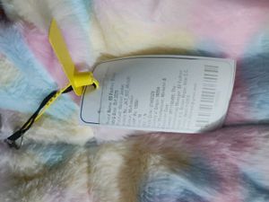 Pastel Faux Fur Zip-Up Jacket