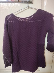 Synthetic Georgette Top With Tag Brand New