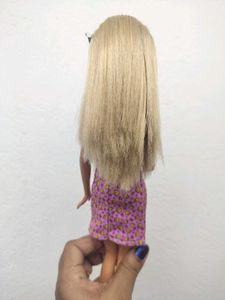 Barbie doll with pink dress