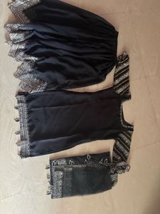 Elegant Black Kurta Set with Dupatta