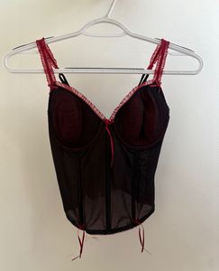 Ombre Black Red Corset