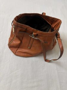 Brown Marie Claire Leather Tote Bag