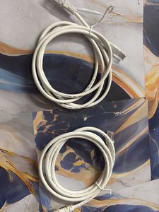 2 White LAN Cable