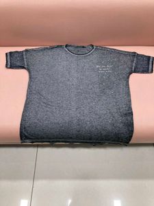 Gray Graphic Print Tee