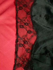 Chic Black Lace Trim Top