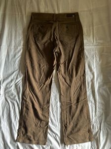 Brown Wide-Leg Trousers