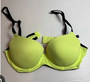 Neon Yellow Padded Bra