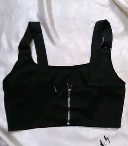 Black Halter Neck Top