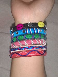 Colorful Thread Bangles For Navratri