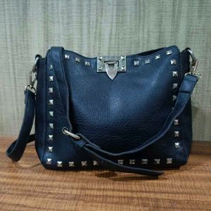 Studded Black Handbag