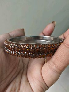 Sparkling Brown Stone Bangles
