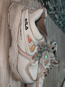 White &amp; Pink Casual Sneakers
