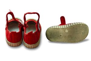Red Mary Jane Canvas Shoes