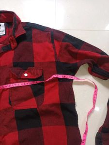 Classic Red &amp; Black Plaid Flannel Shirt(Pack Of 2)
