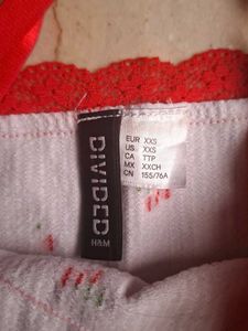 XXS h&amp;m cherry print cami top