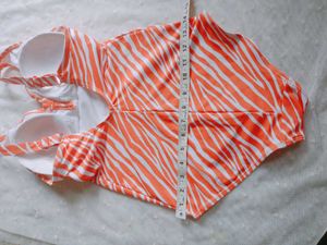 Orange Zebra Print Swimsuit