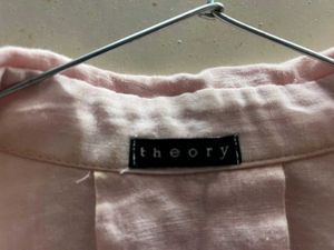 Theory Pink Button-Down Shirt