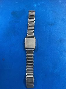 Classic Silver Square Watch
