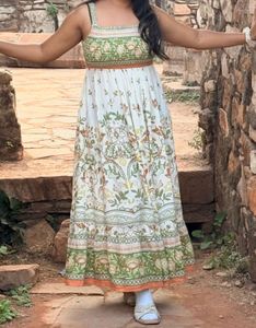 Bohemian Floral Print Maxi Dress