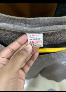 Grey Crew Neck Long Sleeve thermal