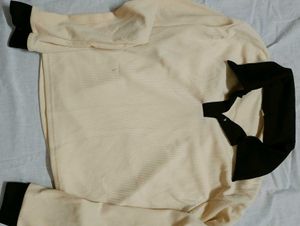 Cozy Ribbed Polo Neck Top
