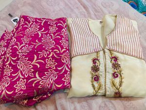 Gown With Embroidery Work Jacket