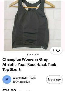 Champion Black Racerback Sports Bra
