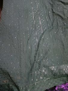 Bottle Green Sequence Work Suit
