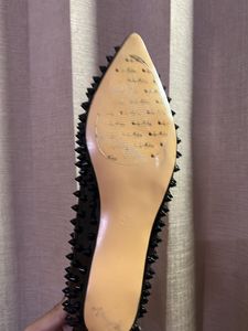 CL Custom Hand Made Spiked Ballerinas