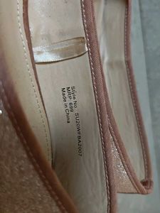 Chic Rose Gold Glitter Ballet Flats