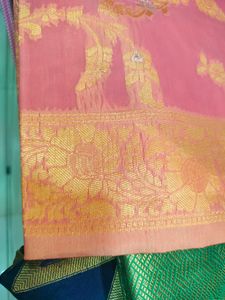 Zari Work With Cotton Silk Fabric Saree