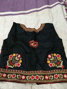 Embroidered Black Jacket