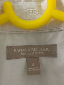 Banana Republic White Cotton Shirt