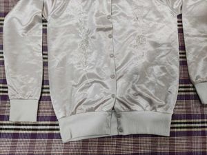 Vintage Embroidered Bomber Jacket