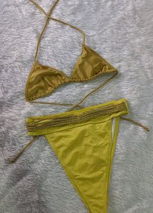 Sexy Golden Bikini Set
