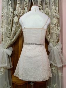 Lace Spaghetti Strap Mini Dress