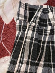 mini check skirt