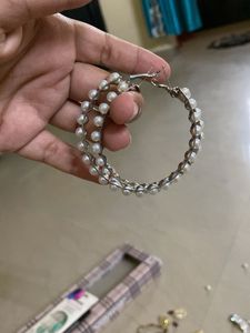 Set of 3 Hoop Jhumka Earrings