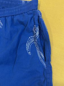 Blue Printed Night Suit