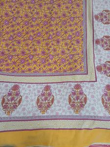 Beautiful Yellow Floral bedsheet