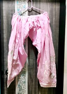 Pink Patiala Pants with Embroidery