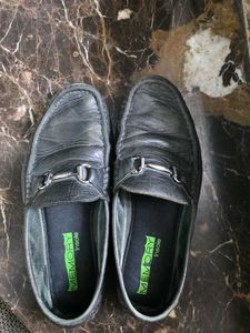 Classic Black Leather Loafers